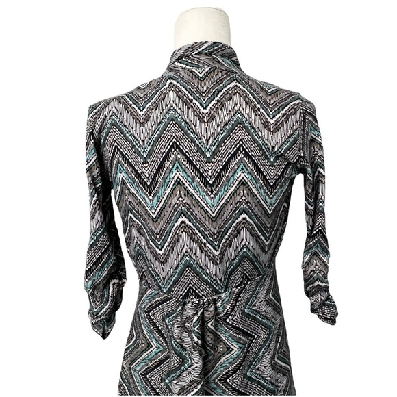 About A Girl Black and Gray Waterfall Cardigan - Picture 6 of 11